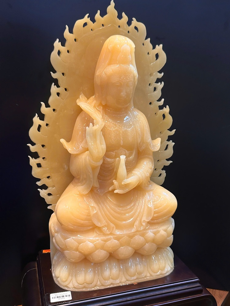 Quan âm bồ tát ngọc hoàng long 65cm