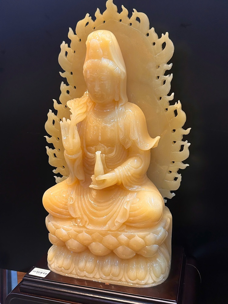 Quan âm bồ tát ngọc hoàng long 65cm