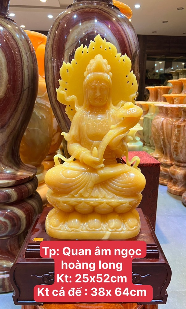 Quan âm ngọc hoàng long 52cm
