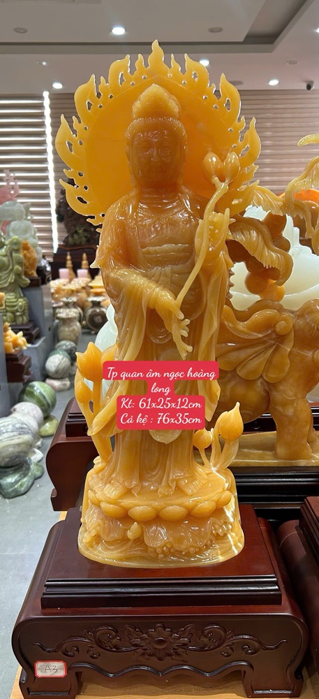 Quan âm ngọc hoàng long 61cm