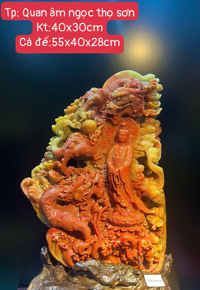 Tượng Quan Âm Ngọc Thọ Sơn (Kèm giấy kiểm đinh)