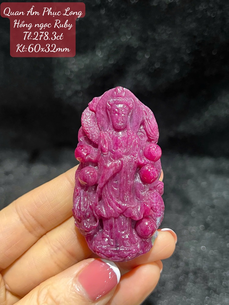 Quan Âm Phục Long Hồng Ngọc Ruby