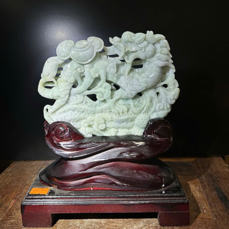 Rồng An Lạc Ngọc Phỉ Thuý (Kèm giấy kiểm đinh)