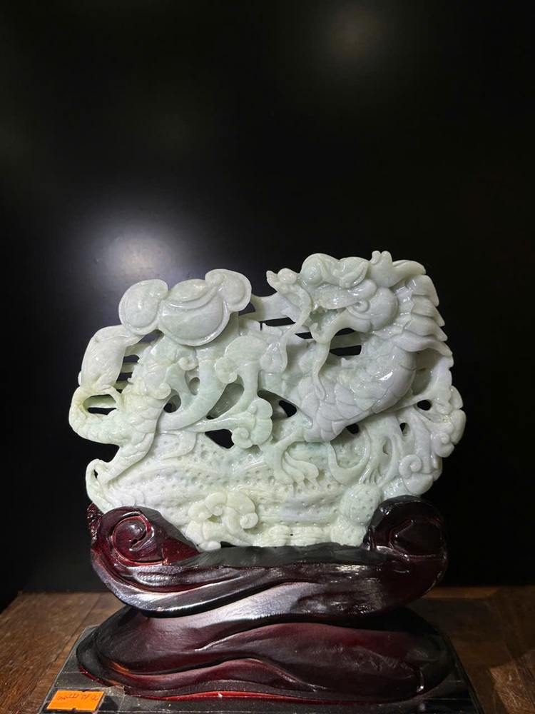 Rồng An Lạc Ngọc Phỉ Thuý (Kèm giấy kiểm đinh)