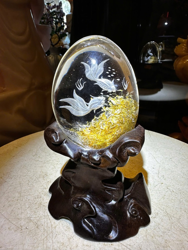 Trứng Song Ngư Cát Hạnh Thạch Anh Ưu Linh