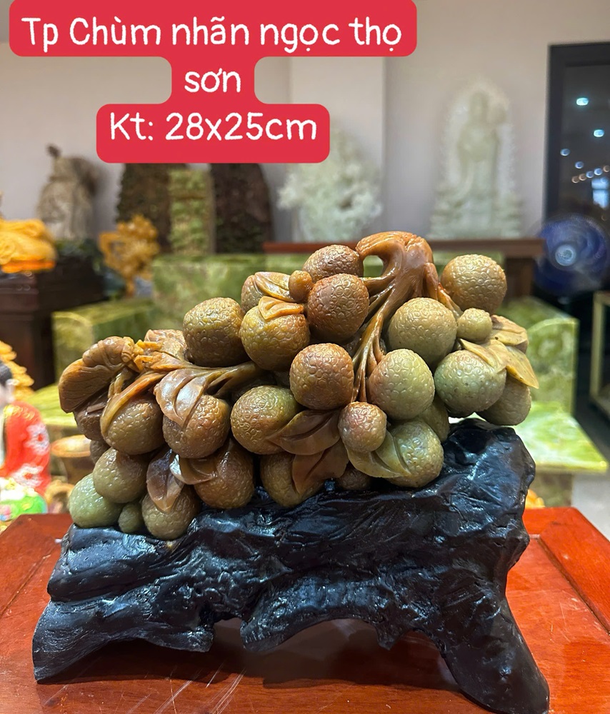 Tác Phẩm Chùm Nhãn Ngọc Thọ Sơn 28x25cm