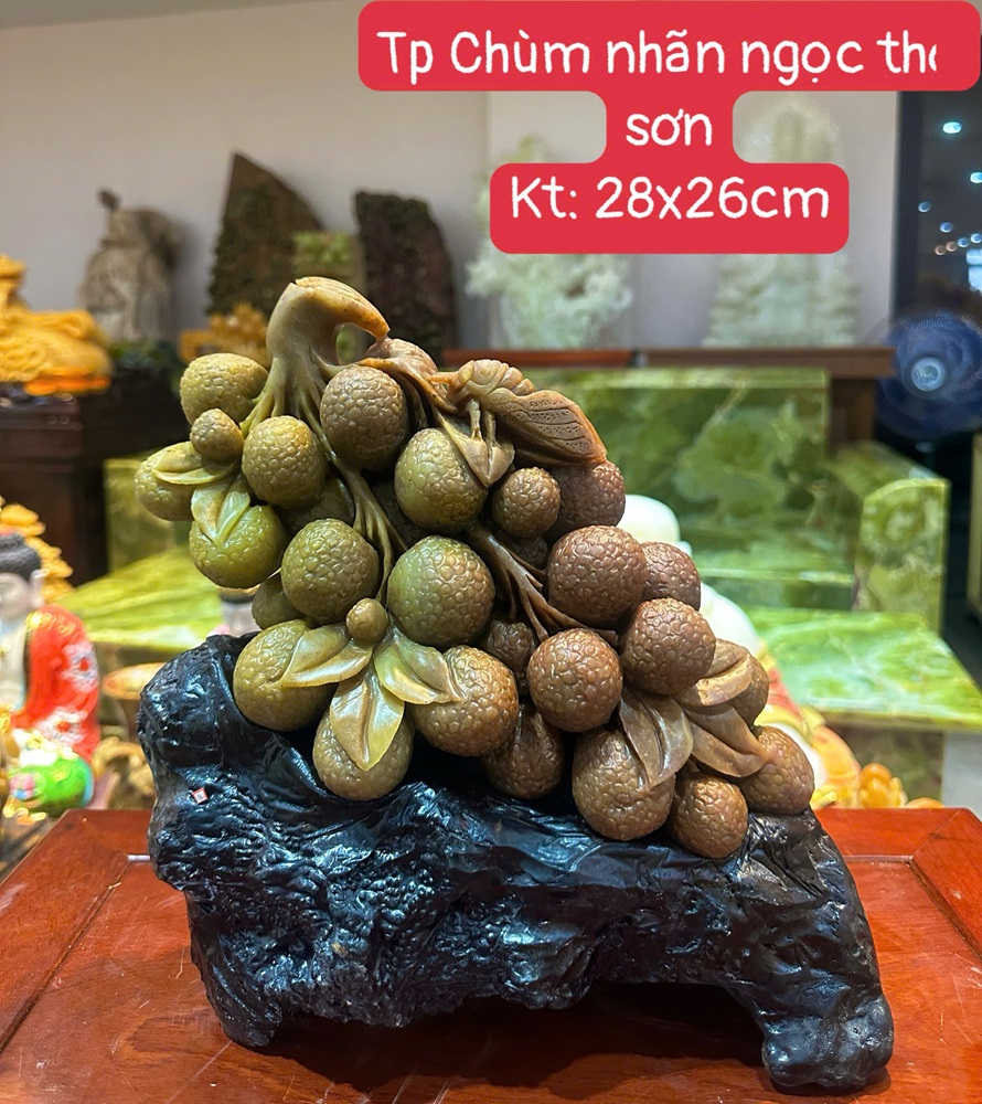 Tác Phẩm Chùm Nhãn Ngọc Thọ Sơn 28x26cm