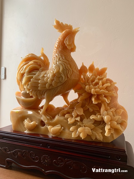 Tác Phẩm Gà ngọc phú quý ngọc hoàng long 90cm