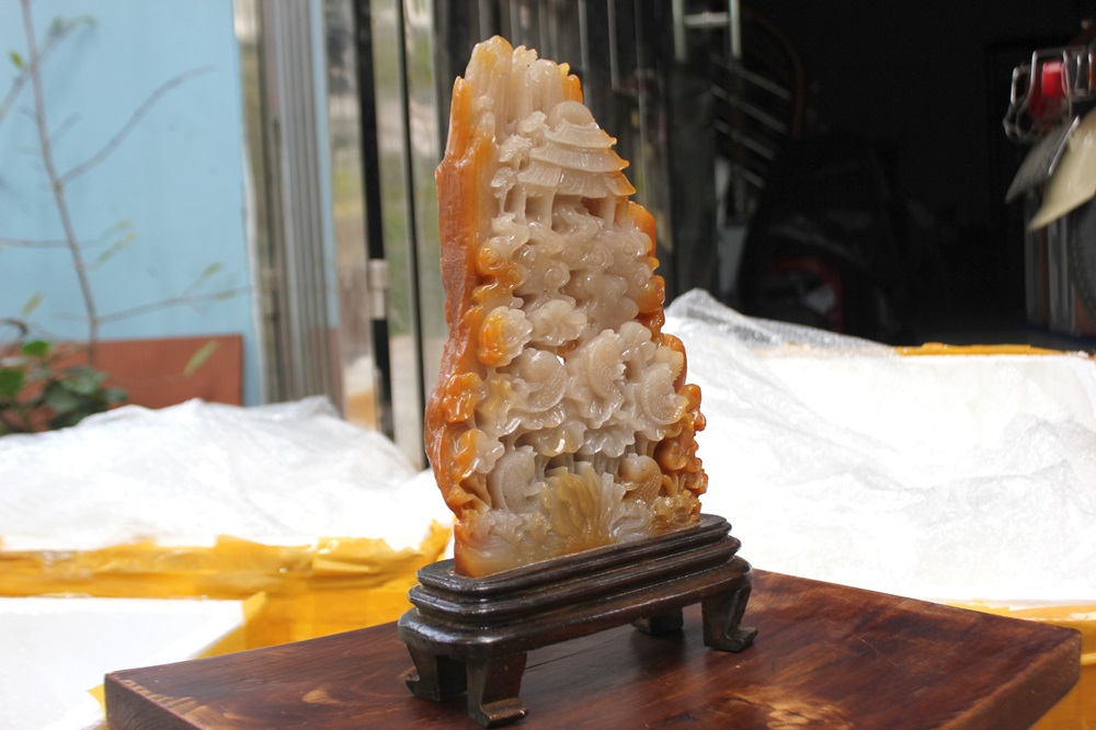 Tam Ngư Vượt Vũ Môn Ngọc Thọ Sơn 22 x 34