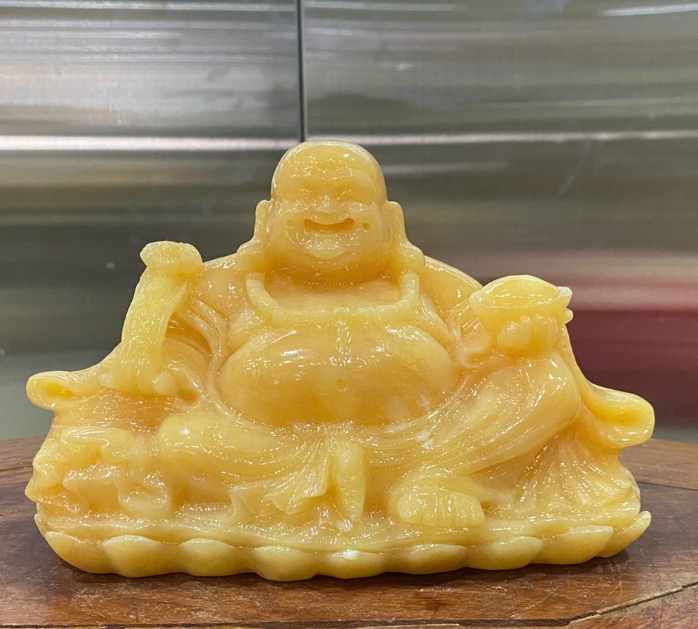 Thần tài di lặc ngọc hoàng long 19cm