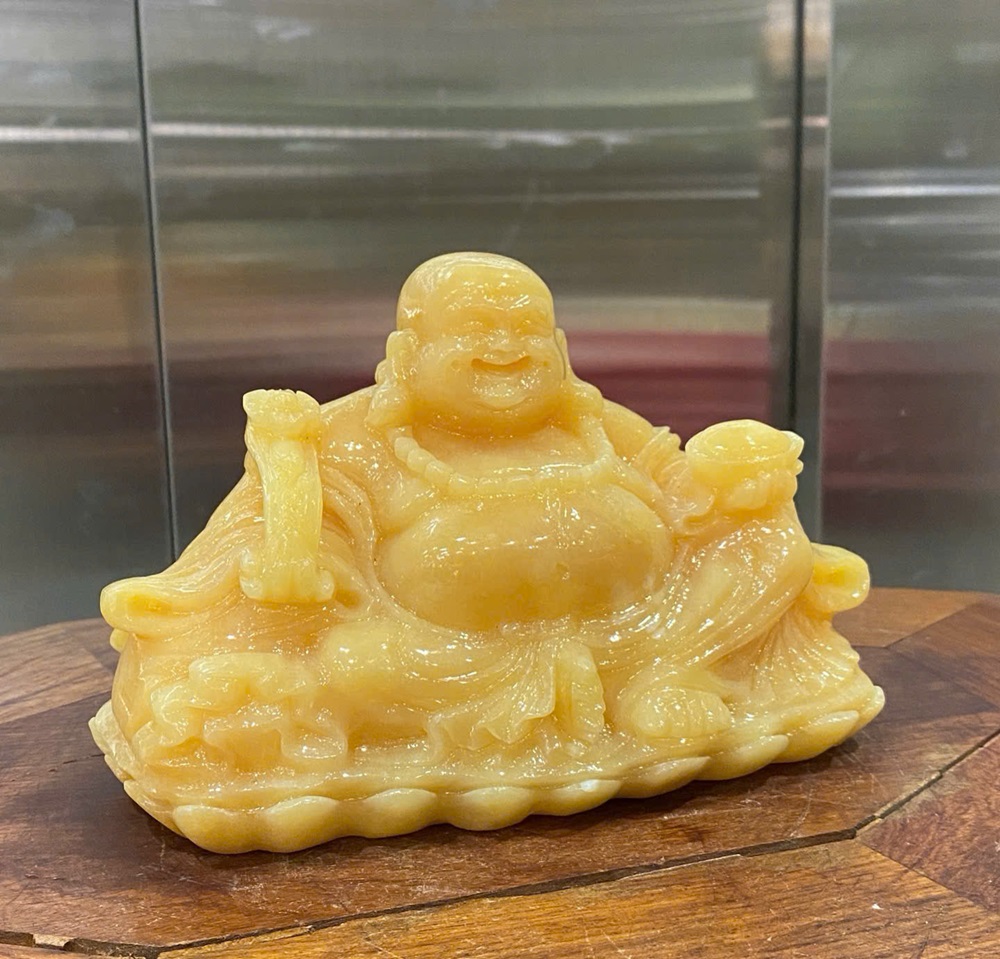 Thần tài di lặc ngọc hoàng long 19cm