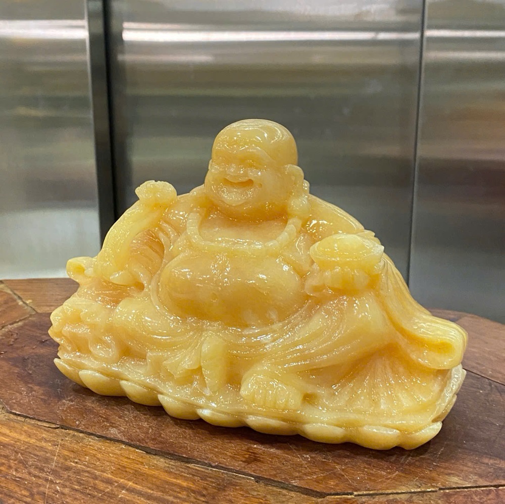 Thần tài di lặc ngọc hoàng long 19cm