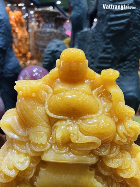 Thần Tài Di Lặc Ngọc Hoàng Long 25cm