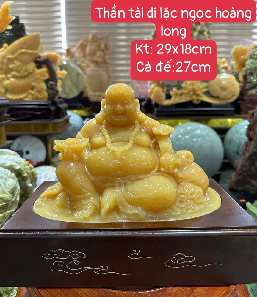 Thần tài di lặc ngọc hoàng long 29cm