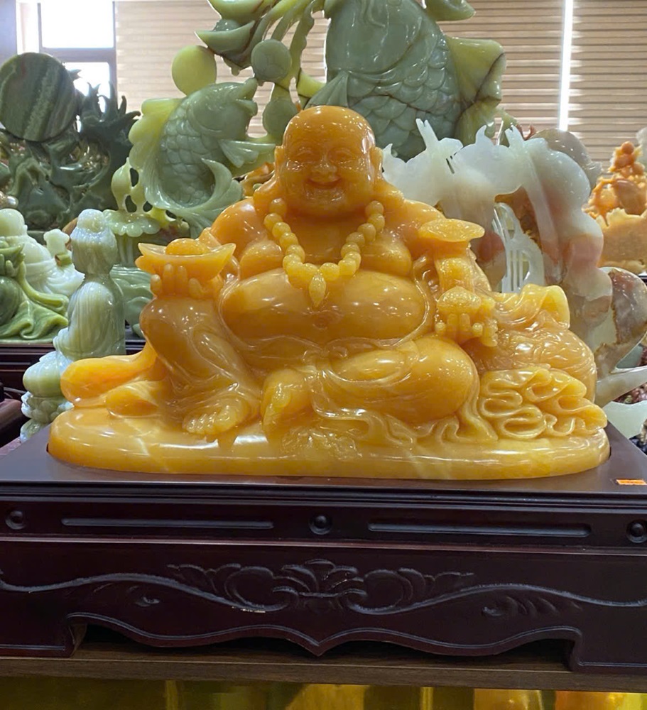 Thần tài di lặc ngọc hoàng long 50cm