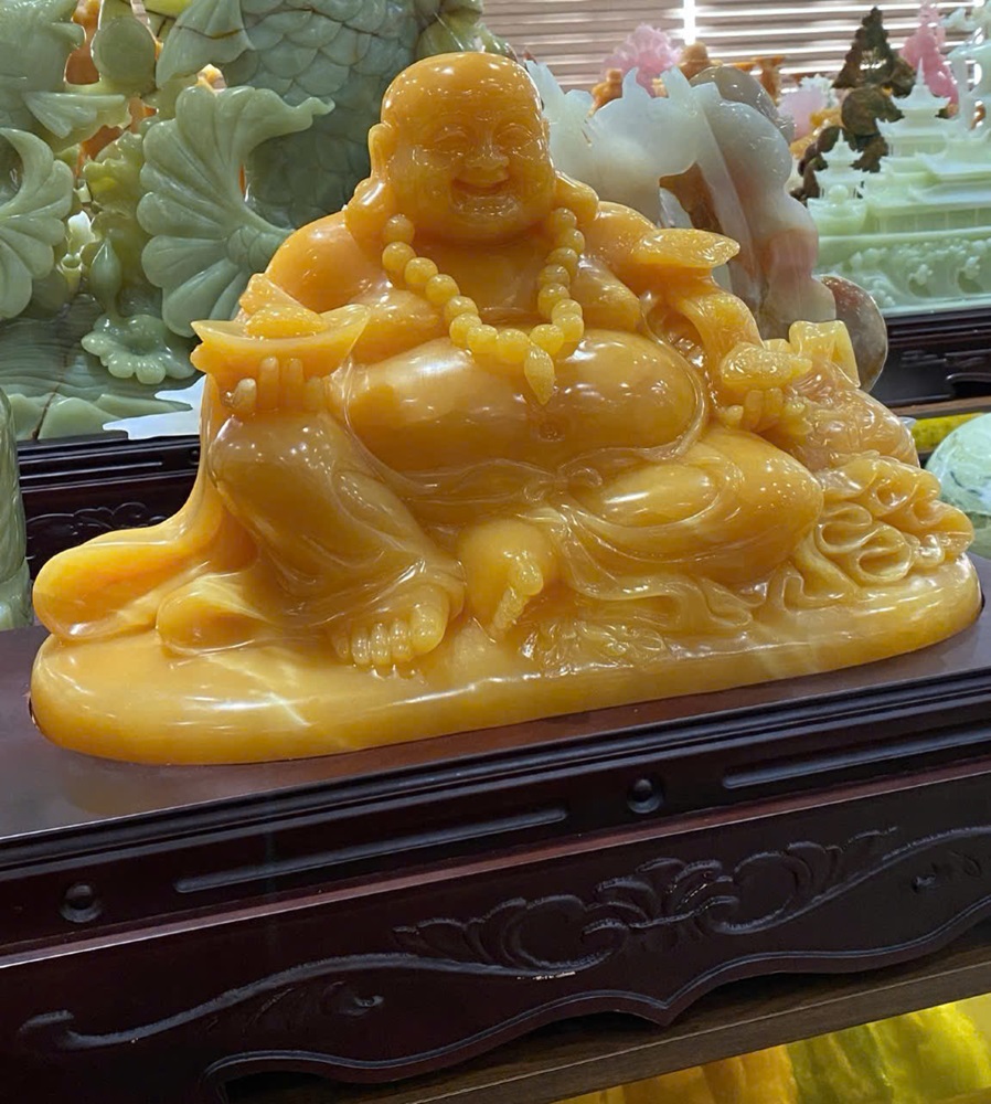 Thần tài di lặc ngọc hoàng long 50cm