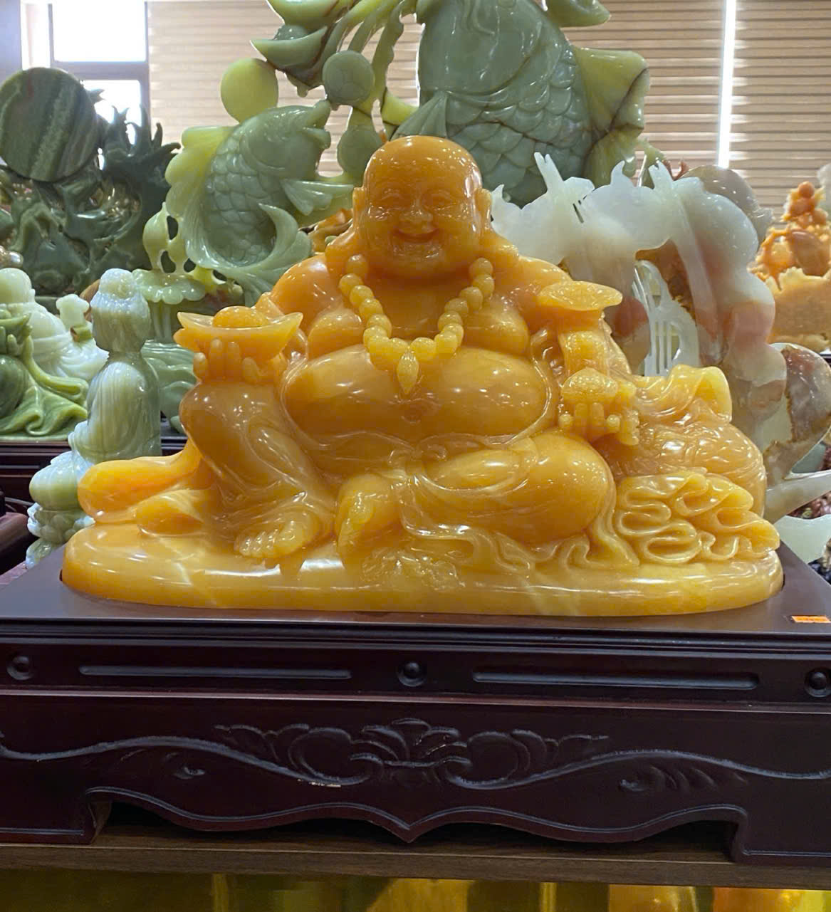 Thần tài di lặc ngọc hoàng long 50cm