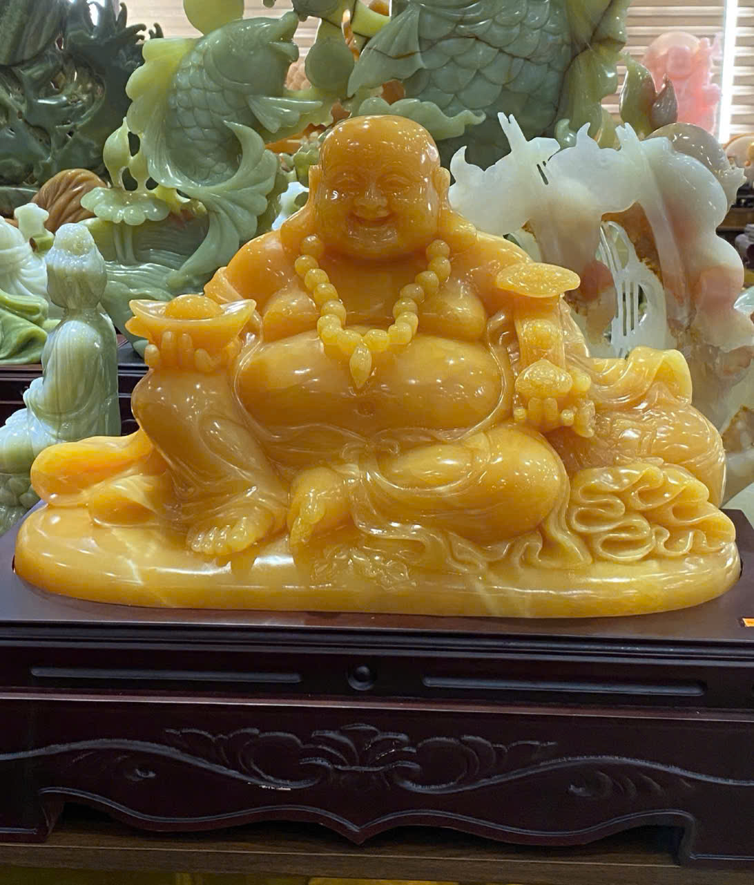 Thần tài di lặc ngọc hoàng long 50cm