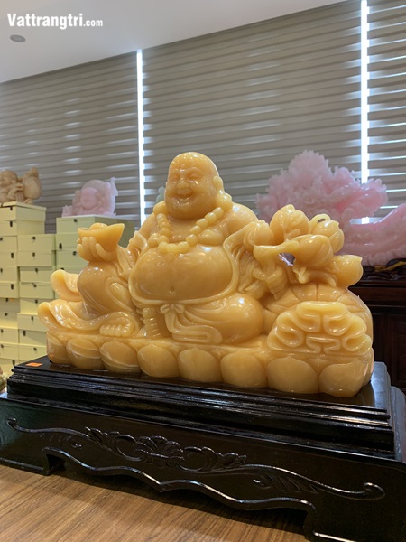 Thần tài di lặc ngọc hoàng long 58cm