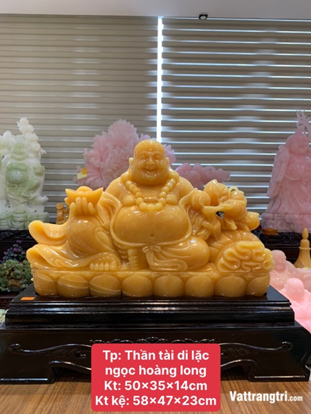Thần tài di lặc ngọc hoàng long 58cm