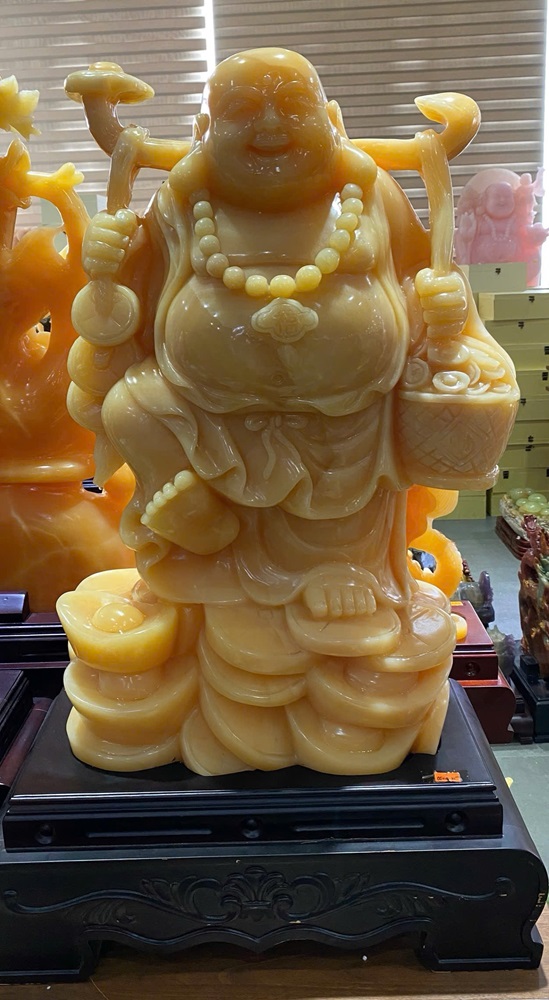 Thần tài di lặc ngọc hoàng long 62cm