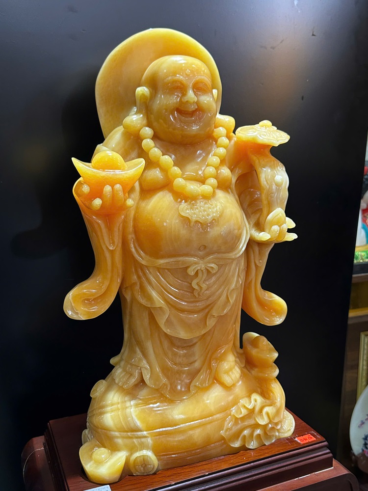 Thần tài di lặc ngọc hoàng long 64cm