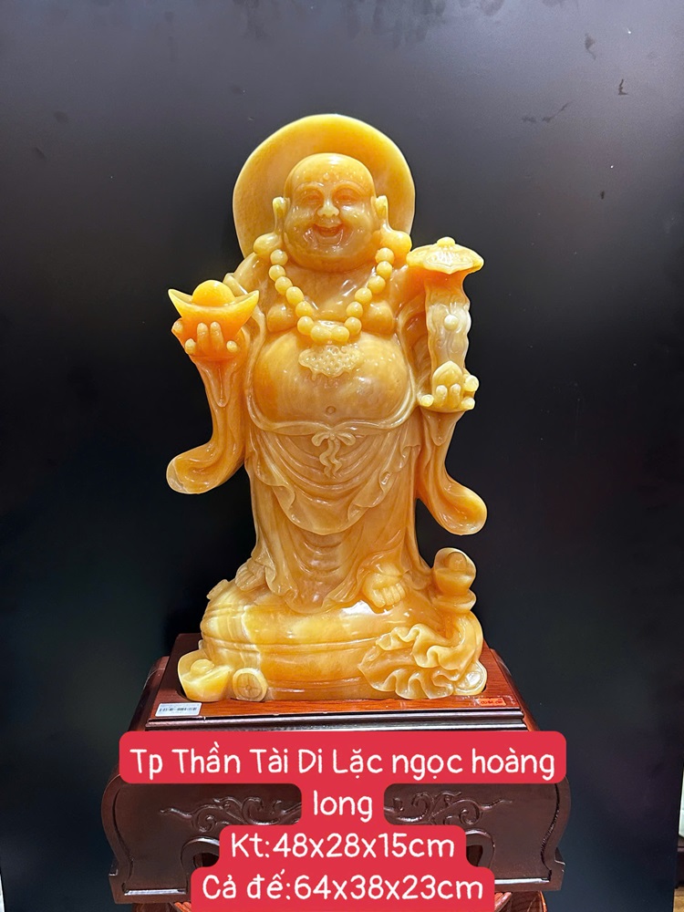 Thần tài di lặc ngọc hoàng long 64cm