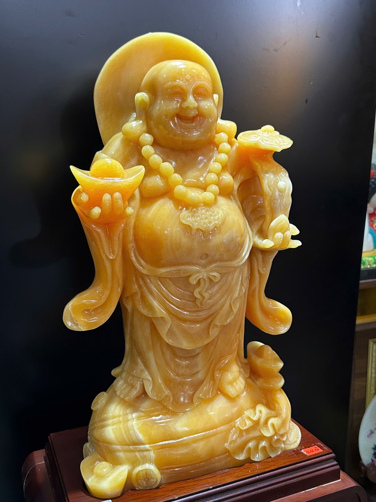 Thần tài di lặc ngọc hoàng long 64cm