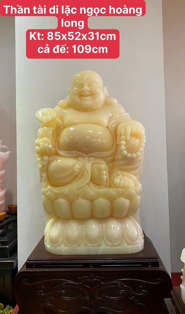 Thần tài di lặc ngọc hoàng long 85cm