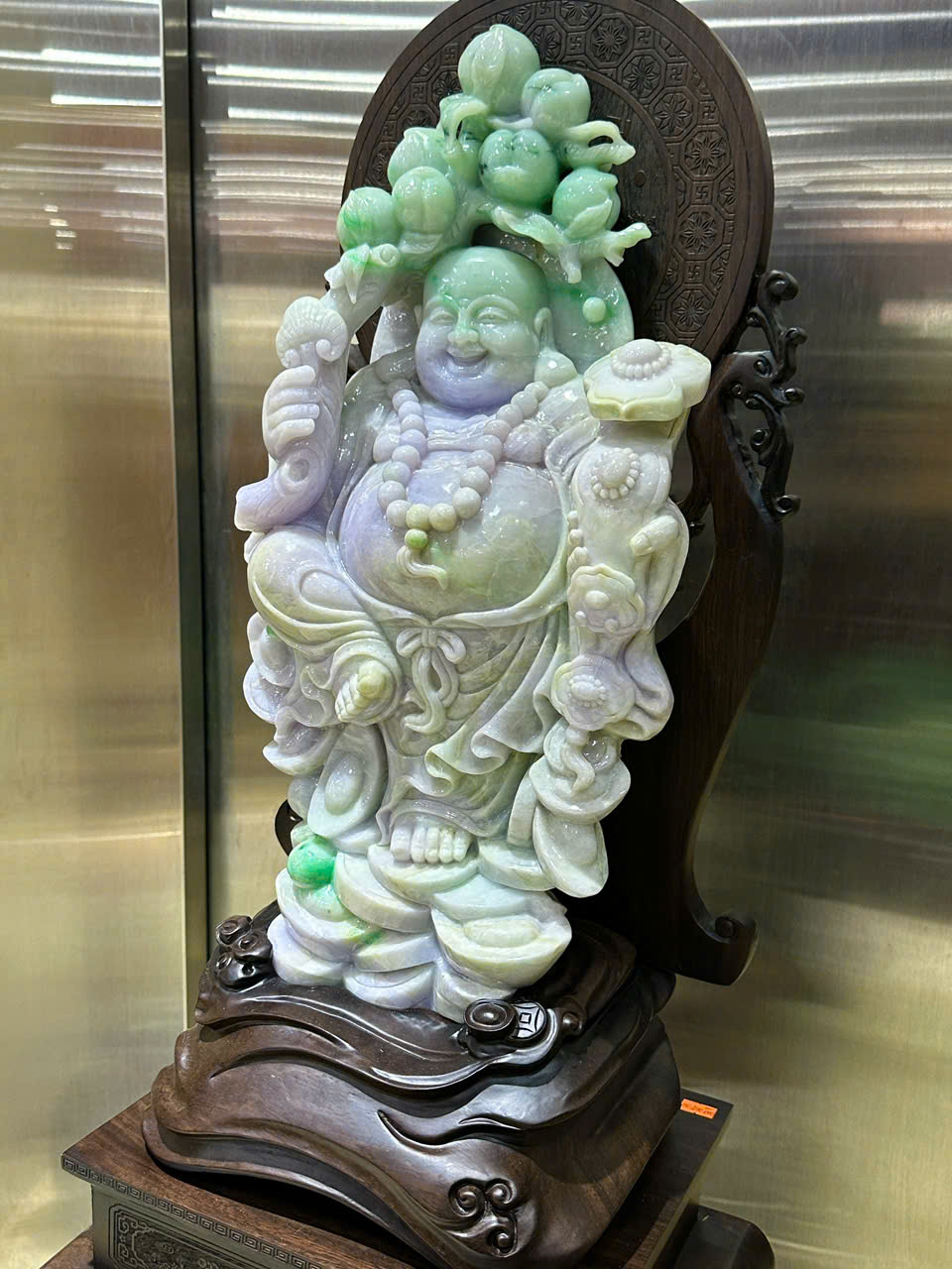 Thần Tài Di Lặc Ngọc Phỉ Thuý (Kèm giấy kiểm đinh)