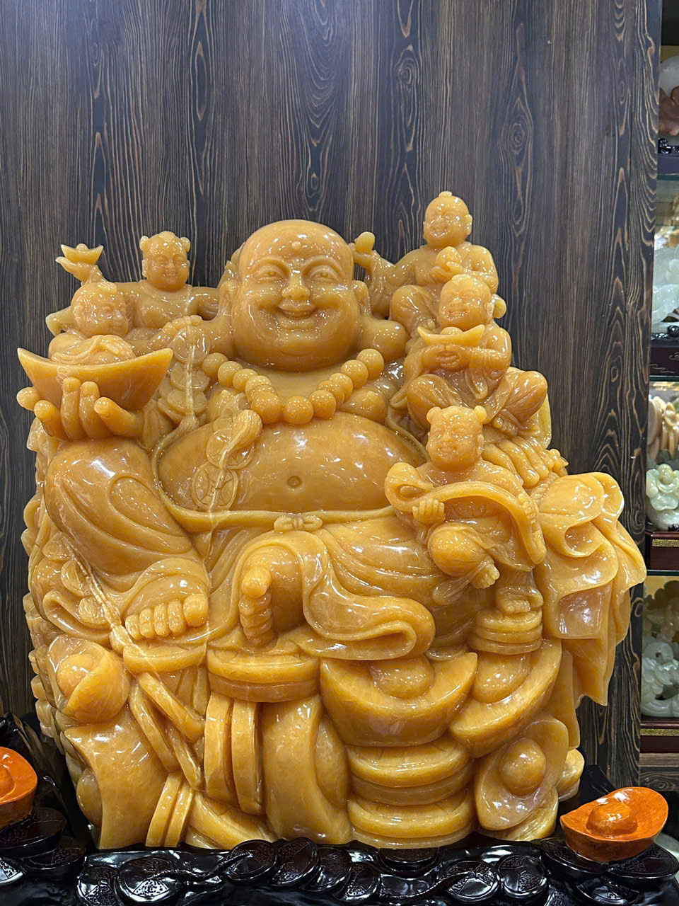 Thần tài di lặc ngũ phúc ngọc hoàng long 165cm