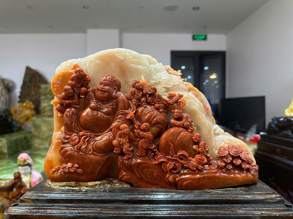 Thần tài di Lặc ngũ phúc Ngọc Thọ Sơn