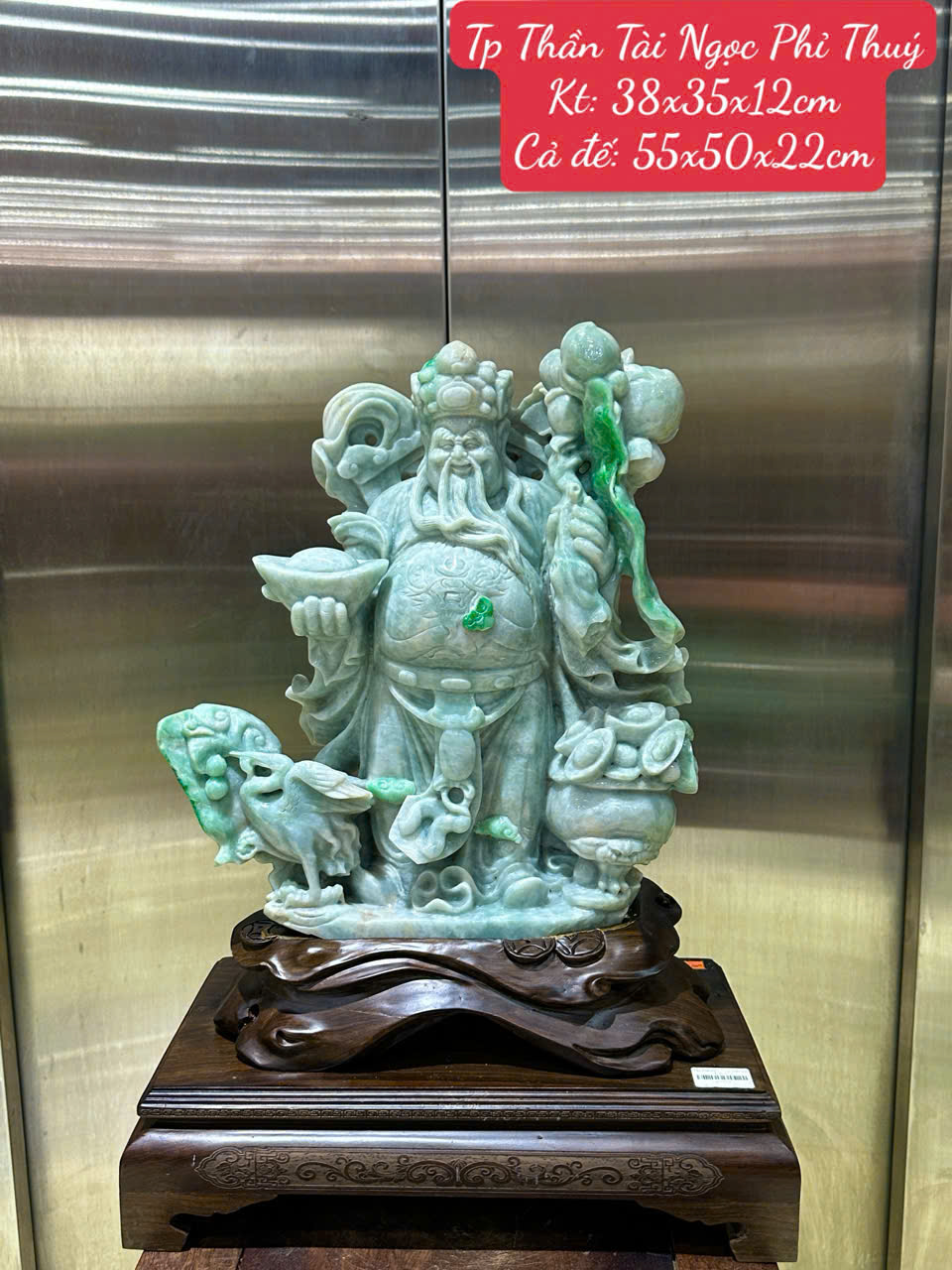 Thần Tài Ngọc Phỉ Thuý (Kèm giấy kiểm đinh)