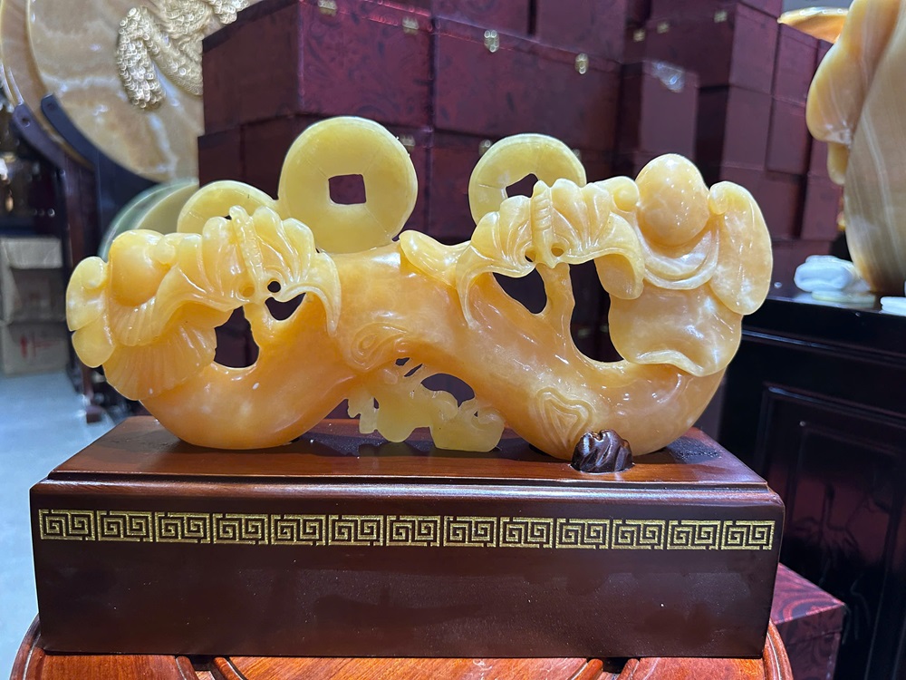 Thanh Gậy Như Ý Ngọc Hoàng Long 31x15cm