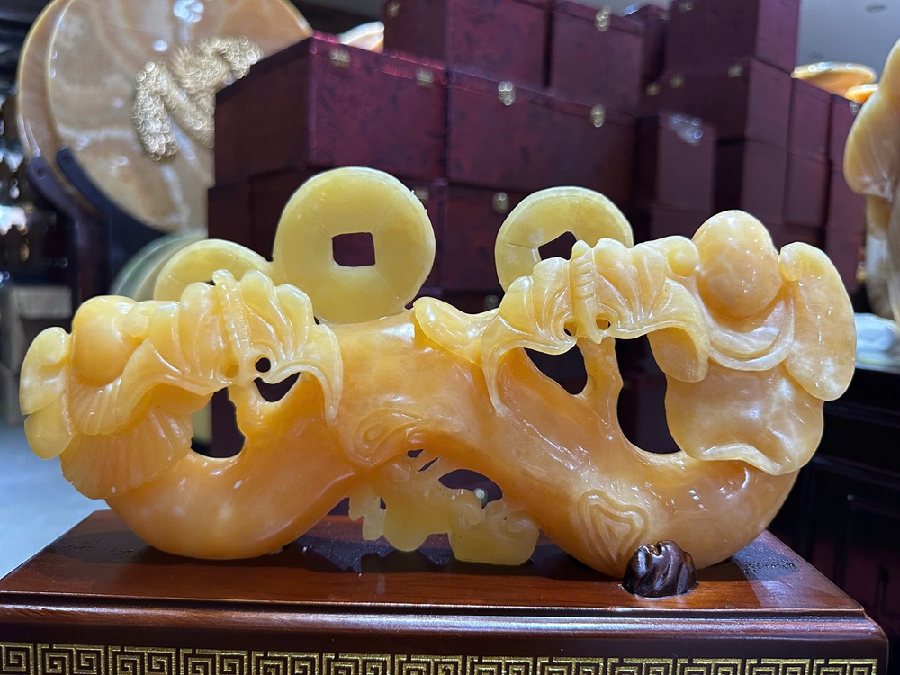 Thanh Gậy Như Ý Ngọc Hoàng Long 31x15cm