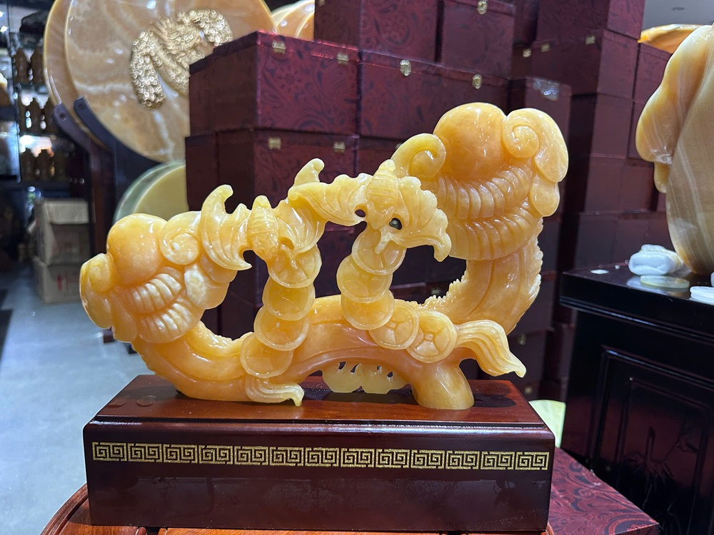 Thanh Gậy Như Ý Ngọc Hoàng Long 35x22cm