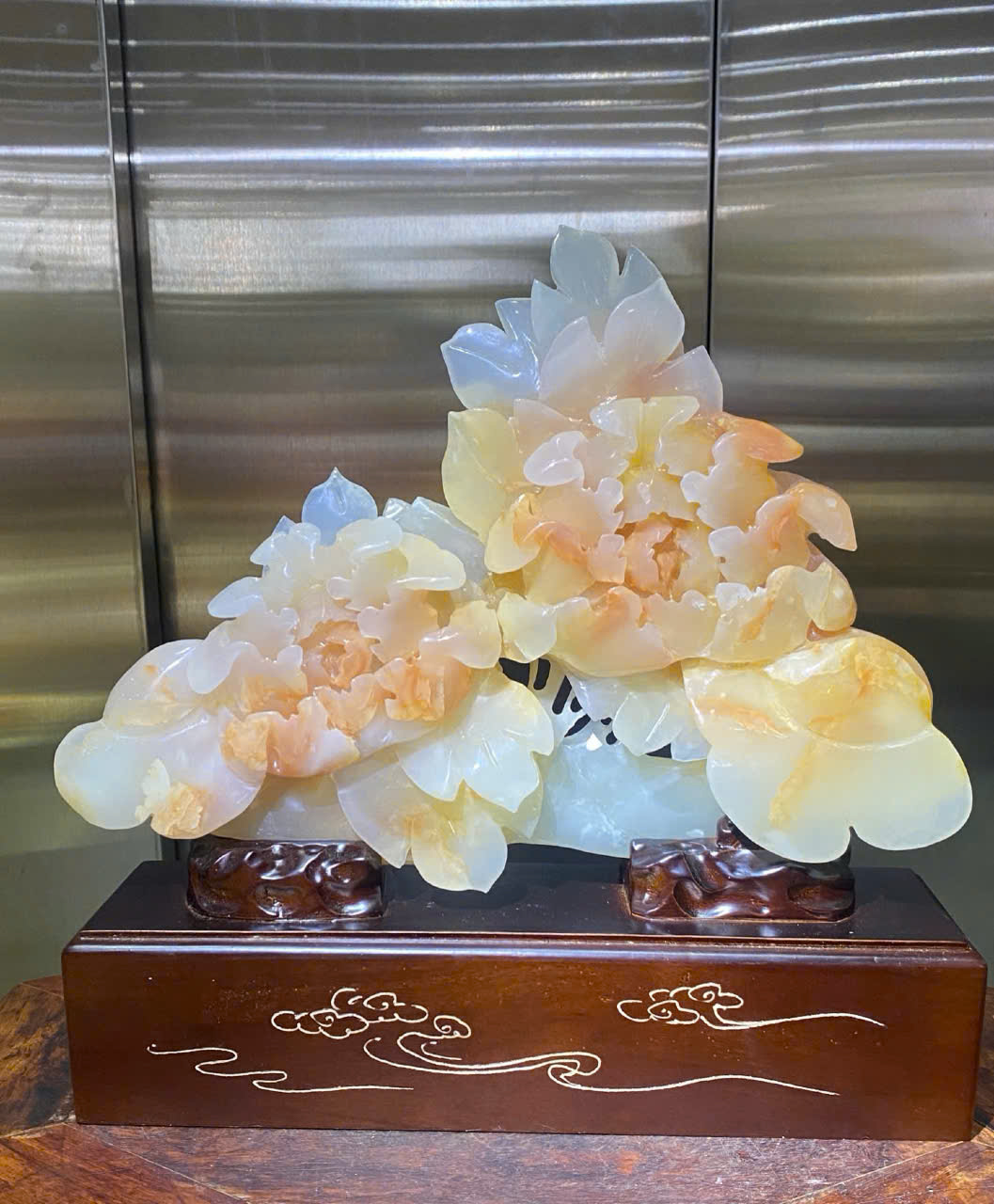 Thanh gậy như ý ngọc onyx 34x25cm