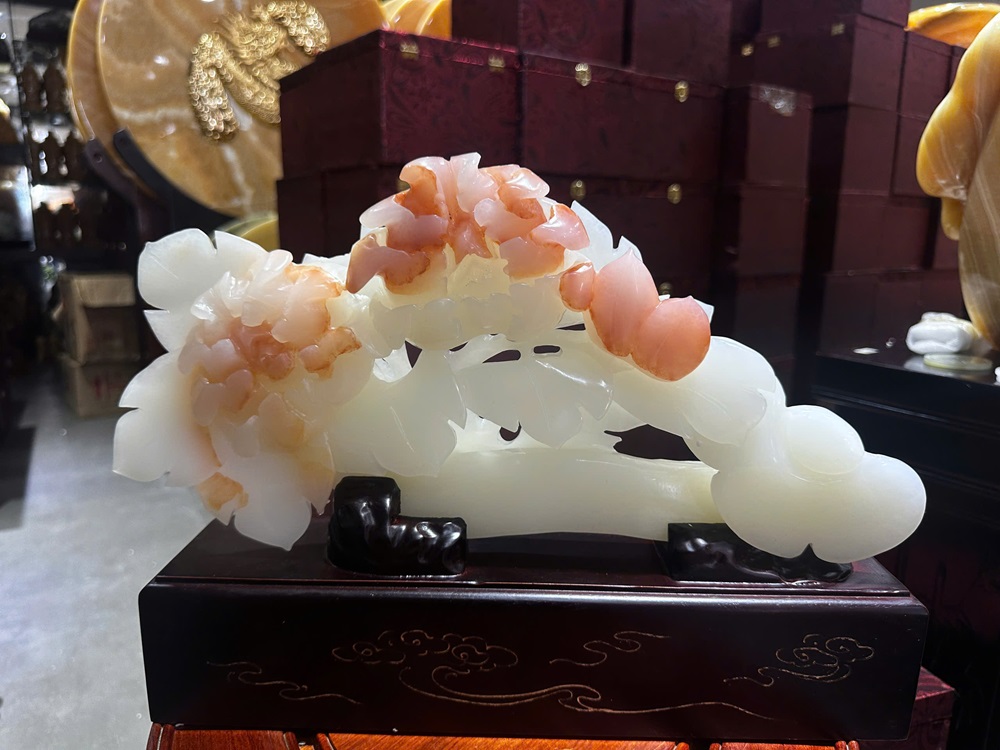 Thanh gậy như ý ngọc onyx 39x20cm