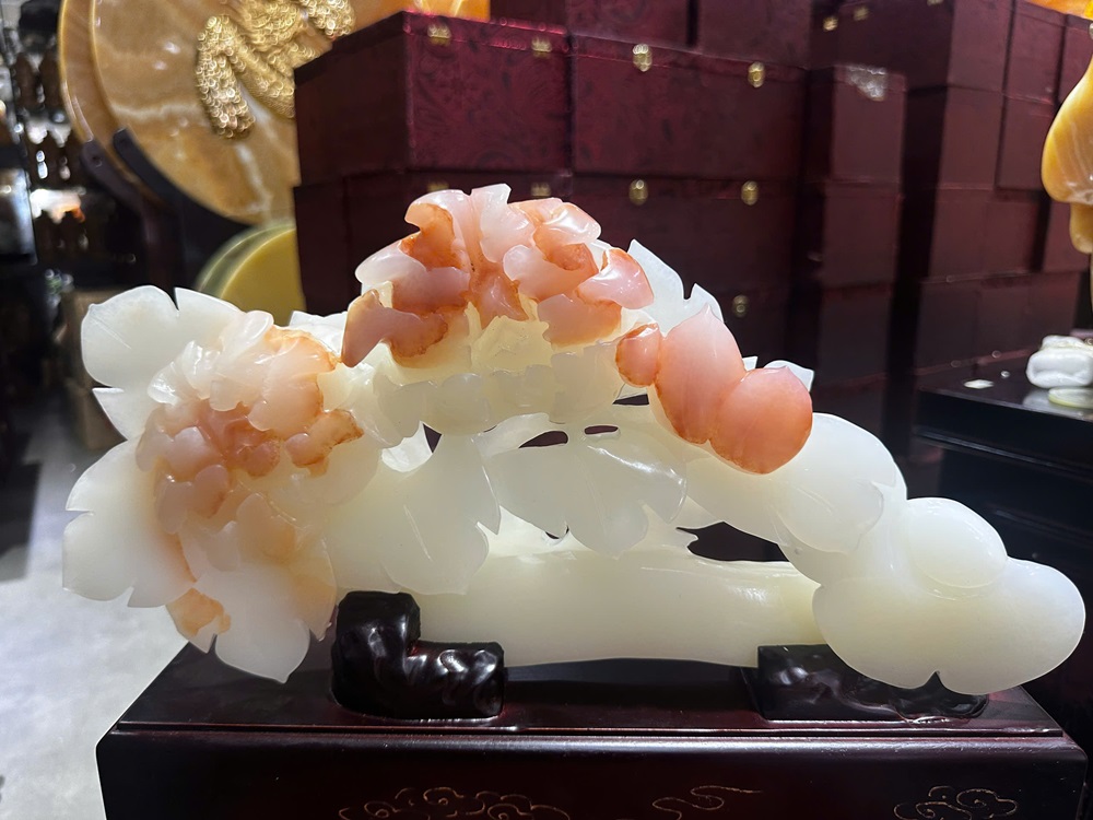 Thanh gậy như ý ngọc onyx 39x20cm