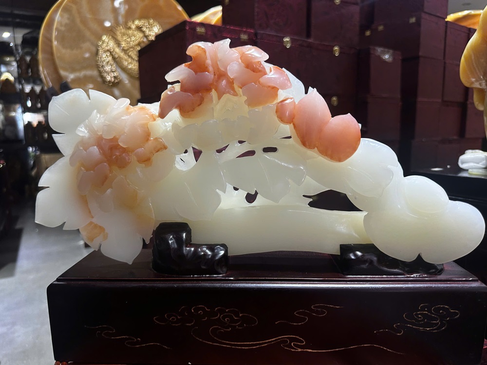 Thanh gậy như ý ngọc onyx 39x20cm