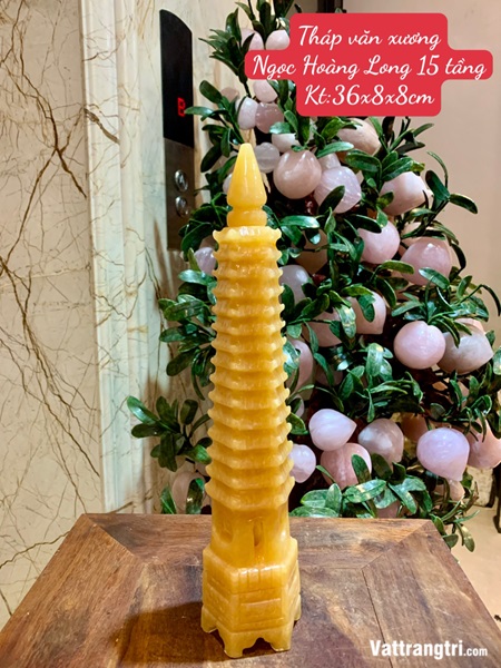 Tháp văn xương Ngọc Hoàng Long 15 tầng 36cm