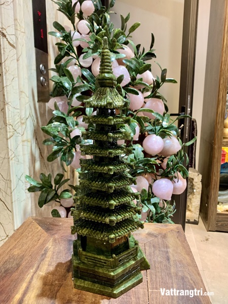 Tháp Văn Xương Ngọc Sepentine 40cm