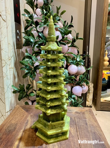 Tháp Văn Xương Ngọc Sepentine 40cm