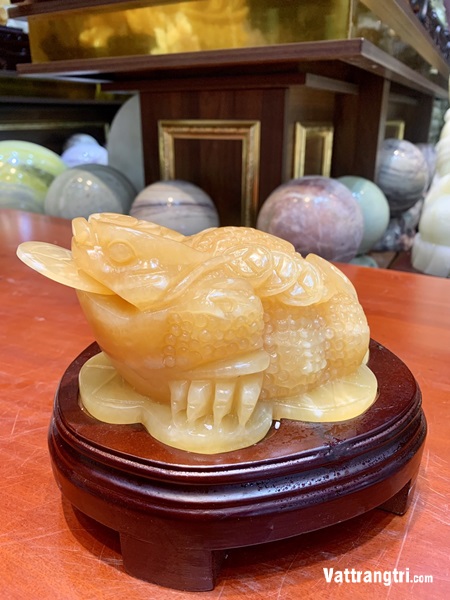 Linh vật Thiềm Thừ Ngọc Hoàng Long 18cm