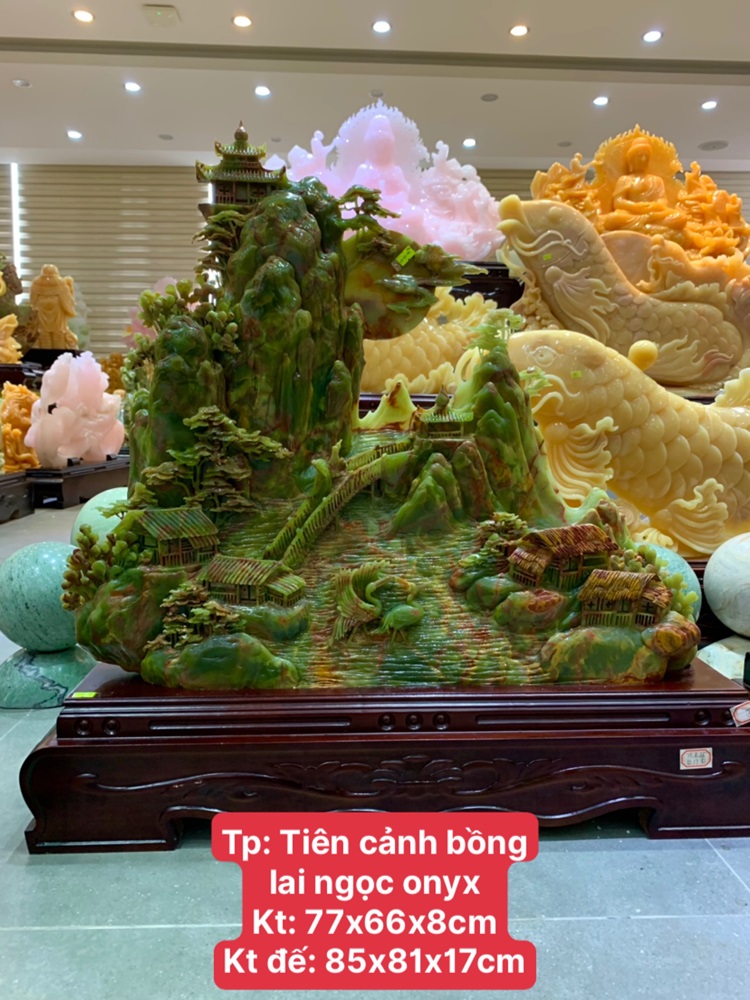 Tiên cảnh bồng lai ngọc onyx 85x81x17cm 