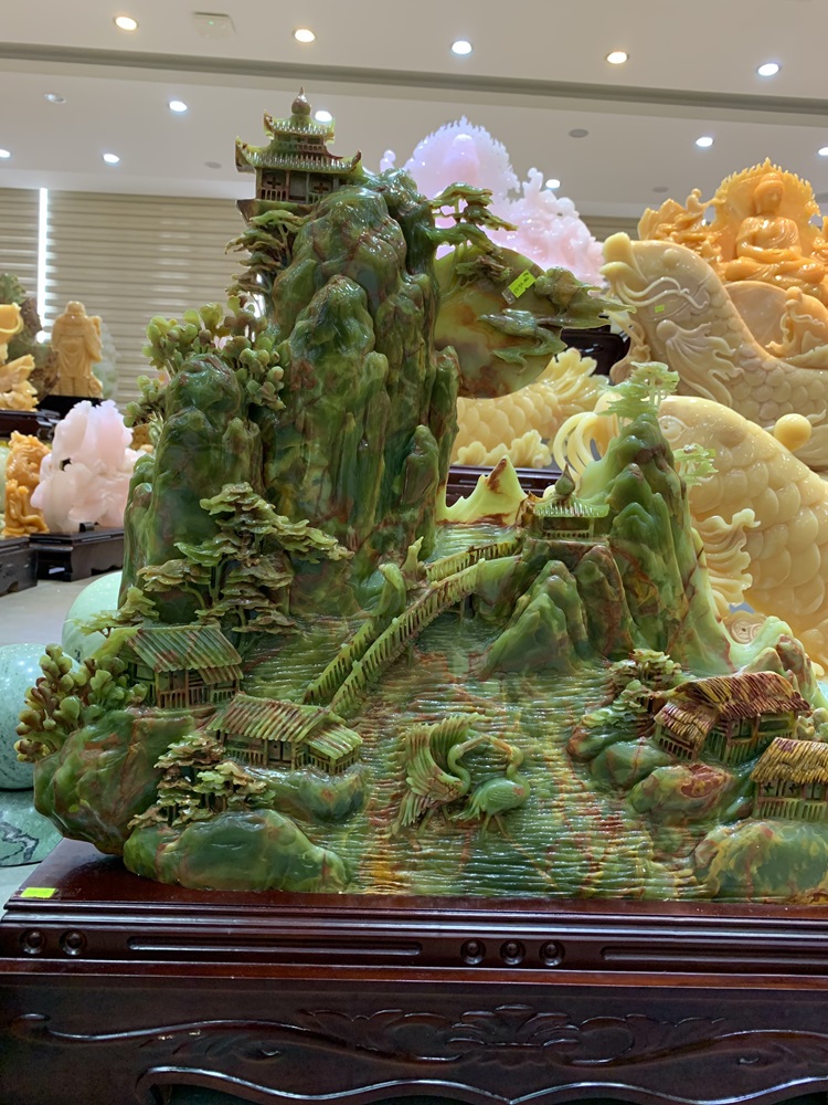 Tiên cảnh bồng lai ngọc onyx 85x81x17cm 