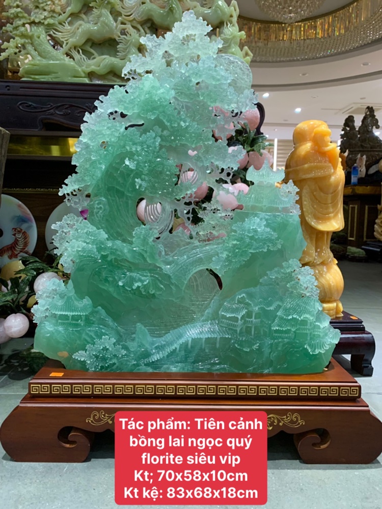 Tiên cảnh bồng lai ngọc quý fluorite siêu vip