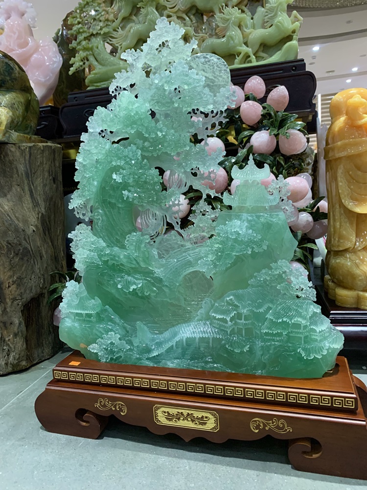 Tiên cảnh bồng lai ngọc quý fluorite siêu vip