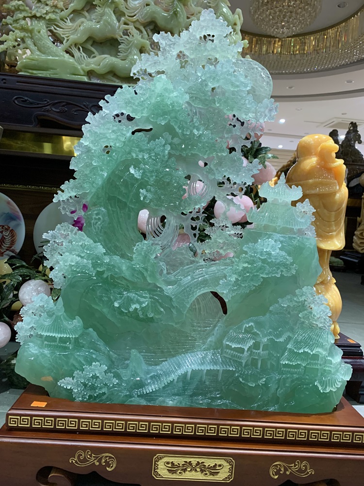 Tiên cảnh bồng lai ngọc quý fluorite siêu vip