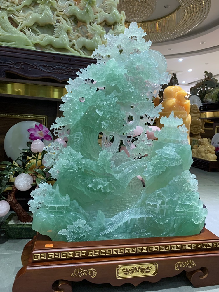 Tiên cảnh bồng lai ngọc quý fluorite siêu vip